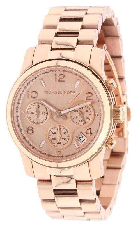 michael kors runway midsize rose chronograph watch|Michael Kors turquoise face watch.